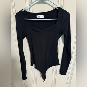 Hollister long-sleeve black body-suit